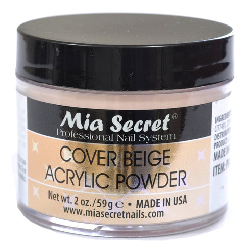 Mia Secret Cover Beige Acrylic Powder 2 Oz by Mia Secret